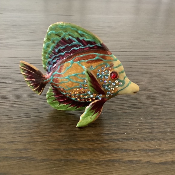 Jay Strongwater Swarowski Jeweled Tang Tropical‎ Fish Collection Figurine RARE - Picture 5 of 11